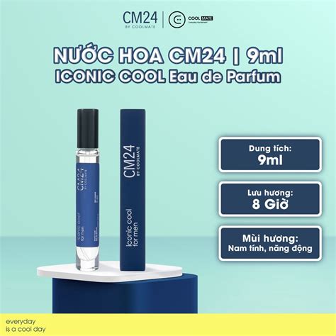 Nước hoa CM24 ICONIC COOL Eau de Parfum 9ml.